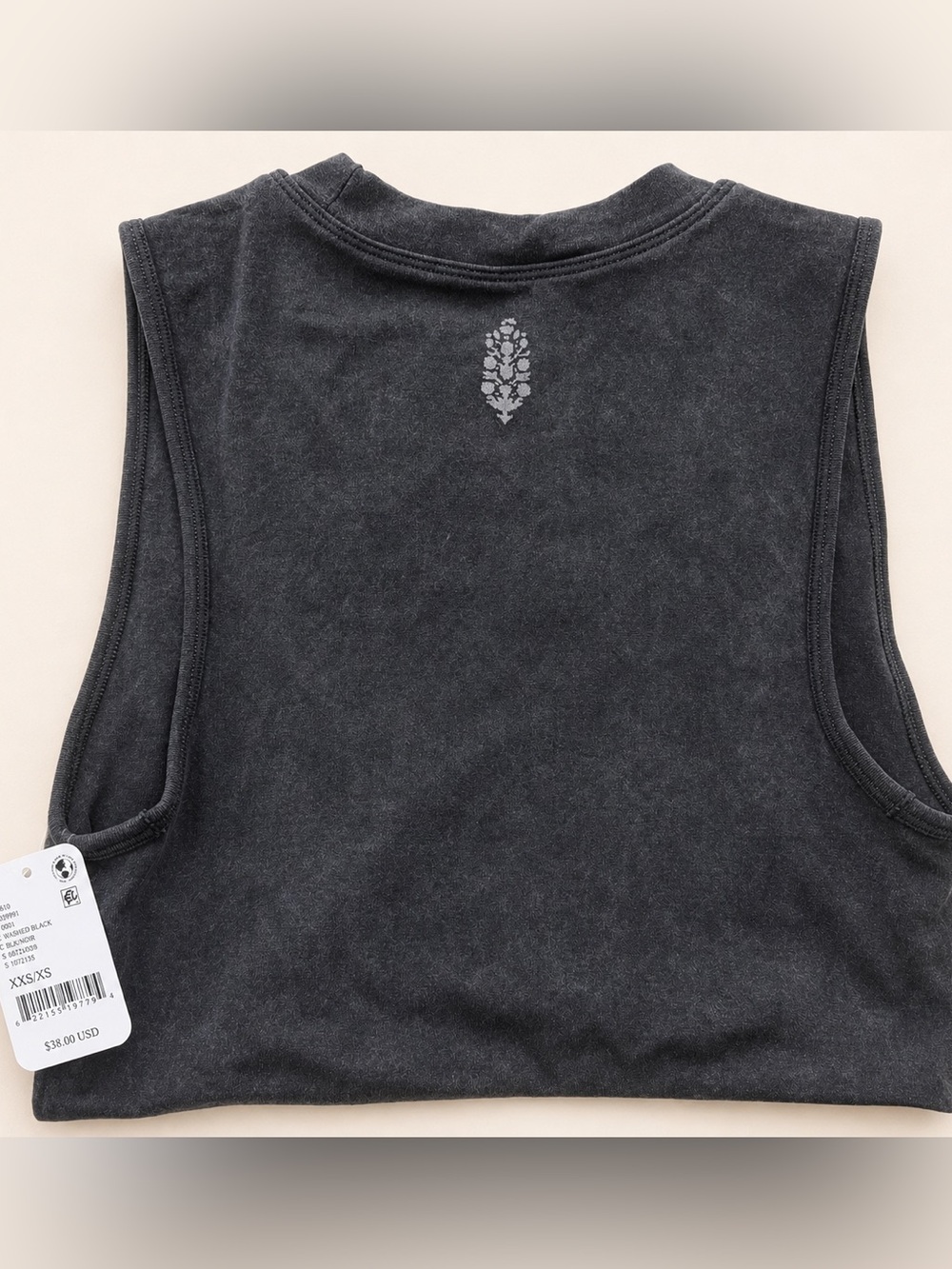 Free People Go To Smooth Cropped Muscle Tank
NWT | XS | Washed Black - Picture 4 of 7